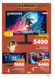 Power reklamblad vecka 35 Sida 31: Samsung Odyssey G5 gamingskärm €3.690,00, Samsung Odyssey OLED G6 €6.490,00
