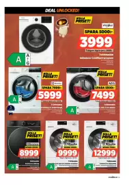 Power reklamblad vecka 35 Sida 39: Electrolux tvättmaskin €5.999,00, Whirlpool Tvättmaskin €3.999,00