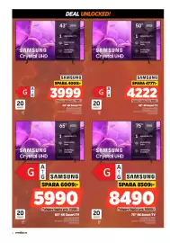 Power reklamblad vecka 35 Sida 4: Samsung Crystal UHD €8.490,00, Samsung Crystal UHD €5.990,00