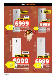 Power reklamblad vecka 35 Sida 44: Point kylskåp €6.999,00, Point frysskåp €6.999,00