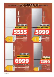 Power reklamblad vecka 35 Sida 46: Samsung Kyl/frys €7.499,00, Samsung kyl/frys €6.999,00
