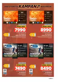 Power reklamblad vecka 35 Sida 5: Samsung 55" 4K Smart TV €7.490,00, Samsung 55" 4K Smart-TV €7.990,00
