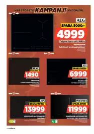 Power reklamblad vecka 35 Sida 56: Aeg induktionshall xl triple och bryggzoner €6.999,00, Aeg induktionshäll €4.999,00