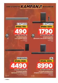Power reklamblad vecka 35 Sida 6: Jbl 7.1.4-kanals soundbarsystem €8.990,00, Cepter 2.1-kanals Soundbar €1.790,00