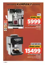 Power reklamblad vecka 35 Sida 76: Siemens kaffemaskin €15.499,00, Ninja kaffemaskin €5.999,00