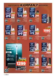 Power reklamblad vecka 35 Sida 98: Oral-B iO3 €749,00, Oral-B iO6 €1.490,00