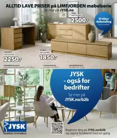 JYSK kundeavis Side 12: LIMFJORDEN skjenk €2.500,00, LIMFJORDEN skrivebord €2.250,00