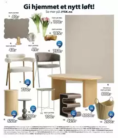 JYSK kundeavis Side 2: LYNGVIG spisebord €4.000,00, EDELGRAN teppe €800,00