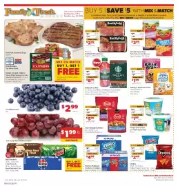 Family Fresh Market weekly ad week 35 Page 1: Kemps Sour Cream or French Onion Dip €1,99, Smithfield Sliced Bacon €2,99
