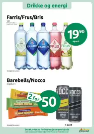 Joker kundeavis uke 35 Side 10: Barebells/Nocco €50,00, Farris/Frus/Bris €19,90