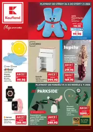 Kaufland leták týden 35 Strana 1: Parkside přenosný kompresor PMK 1100 A1 €1.099,00, Denver chytré hodinky €249,90
