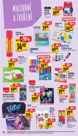 Albert leták týden 35 Strana 38: Milan Korekční strojek €49,90, Dětský pracovní ubrus €19,90