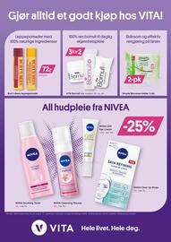 VITA kundeavis Side 12: Vita Bomull €20,00, All hudpleie fra Nivea €104,00