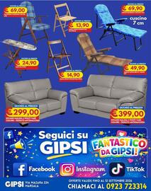 Volantino Gipsi Pagina 8: Divano Malika 2 Posti €299,00, Sdraio Barbara Cuscino 7cm €69,90