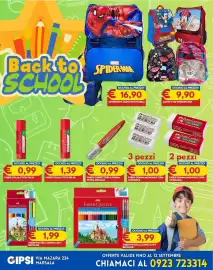 Volantino Gipsi Pagina 3: Faber gomma monouso bianca €1,00, Faber gomma monouso €1,00