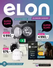ELON kundeavis Side 1: SMEG Vannkoker €979,00, Samsung Vaskemaskin WW11DG6B85LBU3 €6.990,00