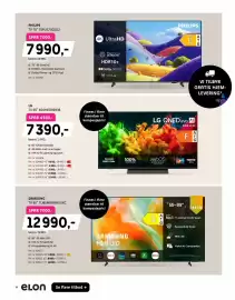 ELON kundeavis Side 10: PHILIPS TV 75” 75PUS7001/12 €7.990,00, LG TV 65” 65QNED8EB3B €7.390,00