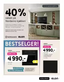 ELON kundeavis Side 5: 40% rabatt på Nordanro kjøkken, Siemens integrert stekeovn hb013fbb1 €4.990,00