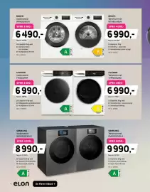 ELON kundeavis Side 6: Cylinda Vaskemaskin FT915G394A €6.990,00, Cylinda tørketrommel TVP915GS28D €6.990,00