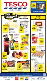 Tesco leták týden 35 Strana 1: Tesco losos obecný filet s kůží €28,90, Tesco Vejce z podestýlky €79,90