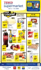 Tesco leták | Supermarket Strana 1: Král Sýrů Hermelín €29,90, COCA-COLA €28,90