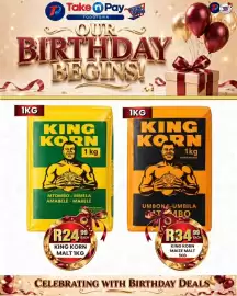Take 'n Pay catalogue week 35 Page 10: King Korn Malt €24,99, King Korn Maize Malt €34,99
