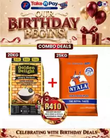 Take 'n Pay catalogue week 35 Page 23: Golden Delight Rice & Nyala Maize Meal €410,00