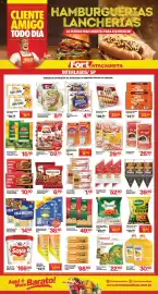 Tabloide Fort Atacadista semana 35 Página 1: Friboi - hambúrguer bouino maturatta €6,99, Suco integral de laranja €30,90