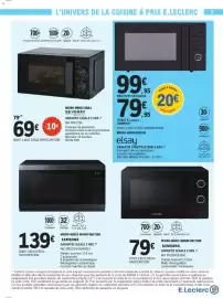 Catalogue E.Leclerc page 3: Elsay MICRO-ONDES DIGITAL €79,95, SEVERIN MICRO-ONDES GRILL €69,00