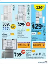 Catalogue E.Leclerc page 5: Elsay Réfrigérateur combiné €247,90, Hisense RÉFRIGÉRATEUR COMBINÉ €429,00