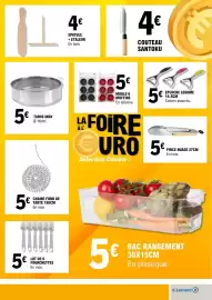 Catalogue E.Leclerc | Hypermarché page 7: Lot de 6 fourchettes €5,00, Bac rangement 30x15cm €5,00