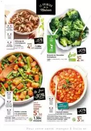 Catalogue Thiriet page 12: Haricots blancs cuisinés à la tomate €3,20, BIO Brocolis en fleurettes €2,99