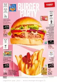 Catalogue Thiriet page 5: Frites incurvées €2,80, 4 Panés de filets de poulet panure oignons €5,50