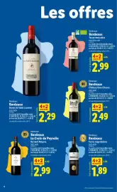 Catalogue Lidl | Du 03/09 au 10/09 Foire aux Vins page 4: Bordeaux €2,29, Terres légendaires €1,89