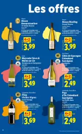 Catalogue Lidl | Foire aux Vins page 6: Muscadet - sèvre & maine sur lie €3,49, Gewurztraminer - alsace €3,99