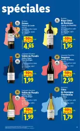 Catalogue Lidl | Foire aux Vins page 9: Languedoc roussillon vallée du paradis €1,99, Languedoc-roussillon faugères €2,59