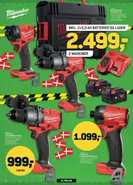XL-BYG tilbudsavis Side 5: Milwaukee slagskruemaskine 18v €1.099,00, Milwaukee slagboremaskine 18V €999,00