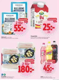 ICA Supermarket reklamblad vecka 35 Sida 9: Arla Vispgrädde €25,00, Torskfilé Royal Greenland €180,00