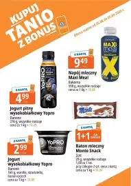 E.Leclerc gazetka Strona 5: Napój mleczny Maxi Meal Bakoma €9,49, Jogurt wysokobiałkowy Yopro Danone €2,99