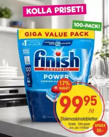 EKO reklamblad Sida 1: Finish diskmaskinstabletter €99,95