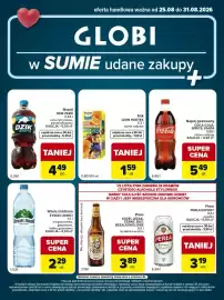 Globi gazetka tydzień 35 Strona 1: Piwo Perła Export €3,19, Piwo bezalkoholowe Kozel €3,89