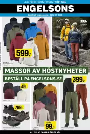 Engelsons katalog vecka 35 Sida 1: Skaljacka Falkenberg 2.0 WP €599,00, Gällö Fleece Tröja €99,00