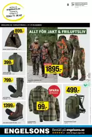 Engelsons katalog vecka 35 Sida 100: Sorsele fleeceskjorta €99,00, Jacka alberta insulated herr €399,00