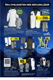 Engelsons katalog vecka 35 Sida 17: High Mountain Reflexväst Ljusberg €250,00, Pilotmössa Reflex €125,00