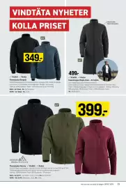 Engelsons katalog vecka 35 Sida 23: Andas Fleecejacka Borgsjö €349,00, High Mountain Fleecejacka Norrby €399,00
