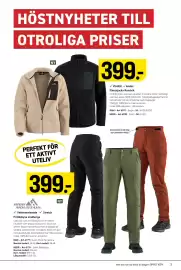 Engelsons katalog vecka 35 Sida 3: High Mountain Fritidsbyxa Lindberga €399,00, Andas Fleecejacka Rundvik €399,00