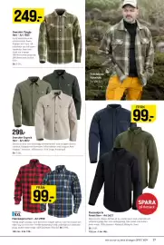 Engelsons katalog vecka 35 Sida 37: Forest Herr Fleecekort €99,00, Tängby Overshirt €249,00