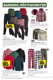 Engelsons katalog vecka 35 Sida 50: Gällö fleecetröja barn €90,00, Fritidsbyxa Helags Barn €349,00