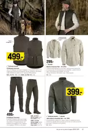 Engelsons katalog vecka 35 Sida 61: Fritidsbyxa Inverness €499,00, Jacka Alberta insulated Herr €399,00