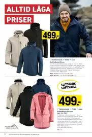 Engelsons katalog vecka 35 Sida 8: High Mountain Softshellkappa Hjälmaren Dam €499,00, Softshelljacka Mälaren €499,00